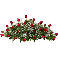 centro de rosas funerario