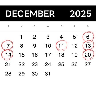 calendario diciembre 2025
