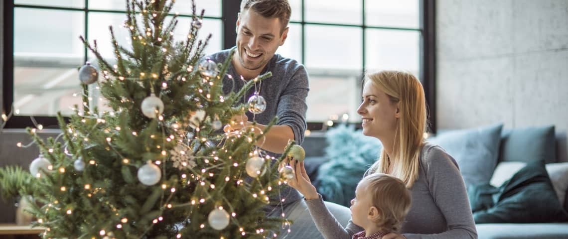 árbol Navidad decorado