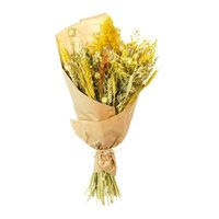 RAMO DE FLORES SECAS GRANDE AMARILLO 60CM