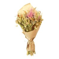 RAMO DE FLORES PRESERVADAS GRANDE ROSA 60CM