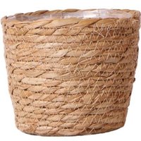 MACETERO CESTA FIBRA DE CAÑA 12CM Ø (NATURAL)