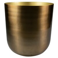 CUBREMACETAS REDONDO MAYK LEAD DORADO 22CM Ø