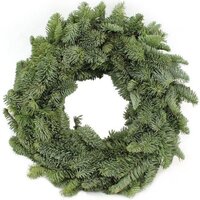CORONA DE NAVIDAD NATURAL VERDE (NOBILIS) Ø30CM
