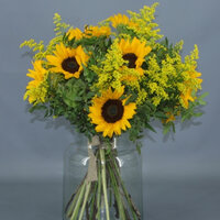 RAMO DE 5 GIRASOLES 45CM (GIRASOL)